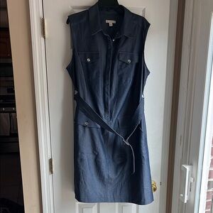 Sleeveless Denim Dress